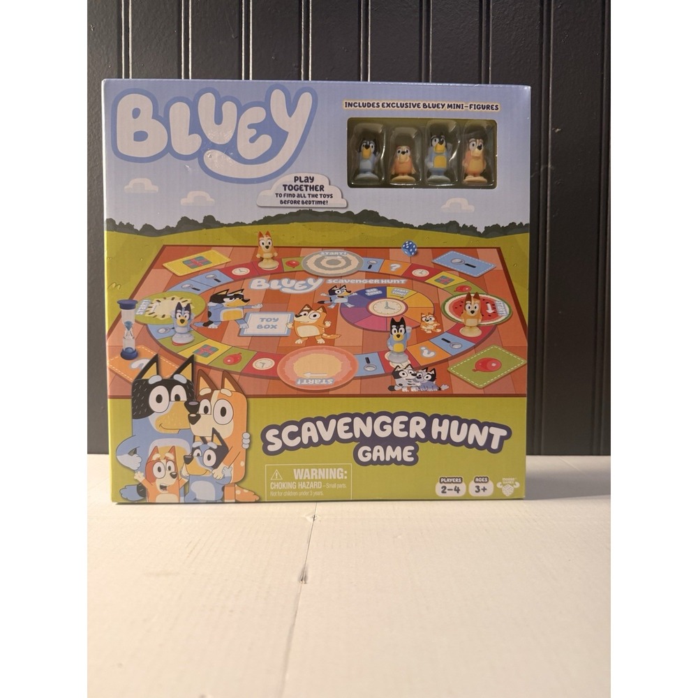 Bluey Scavenger Hunt Game Board Game Full of Activities New Sealed Box